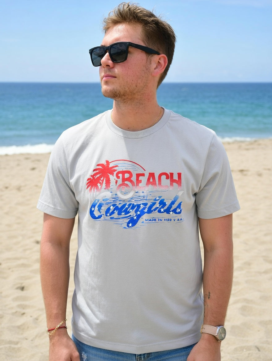 All-American Coastal Graphic T-Shirt for Men + Women | Beach Cowgirls