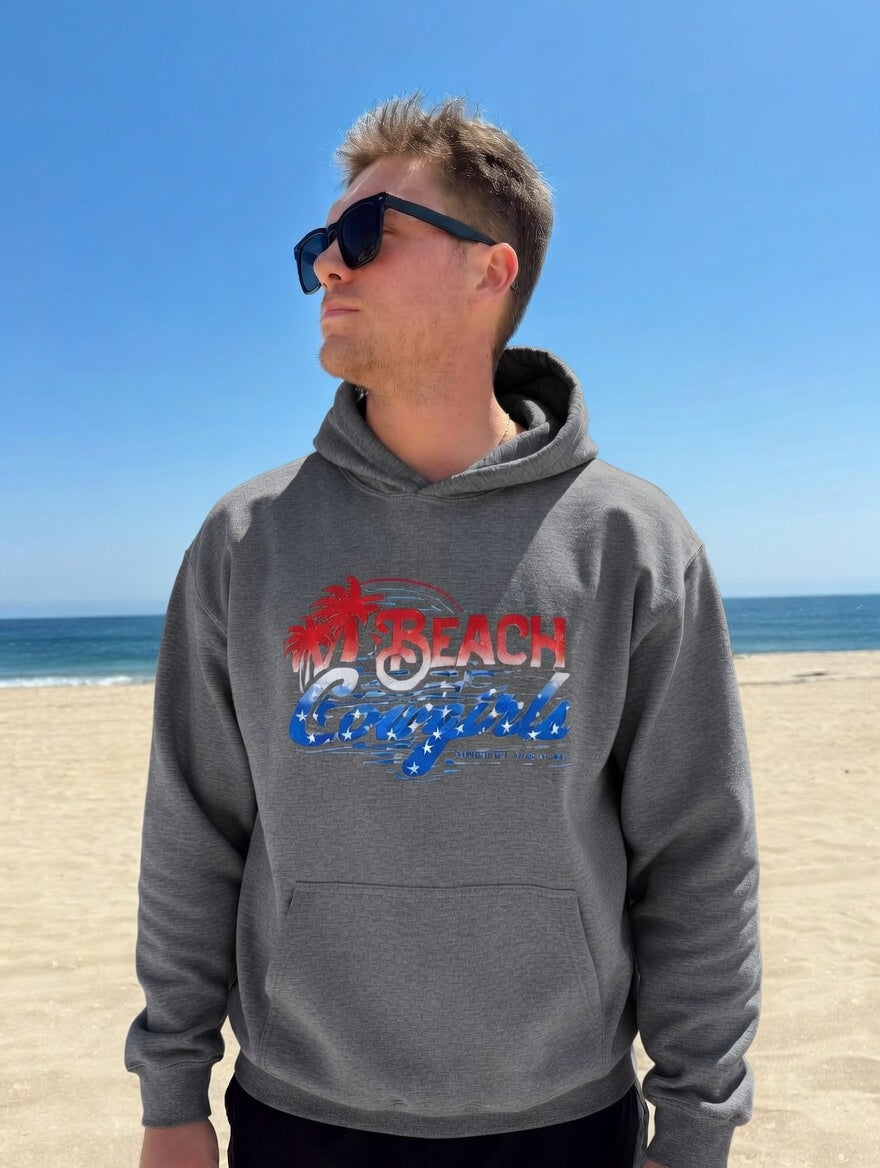 All-American Coastal Graphic Graphic Hoodie for Men+ Women | Beach Cowgirls