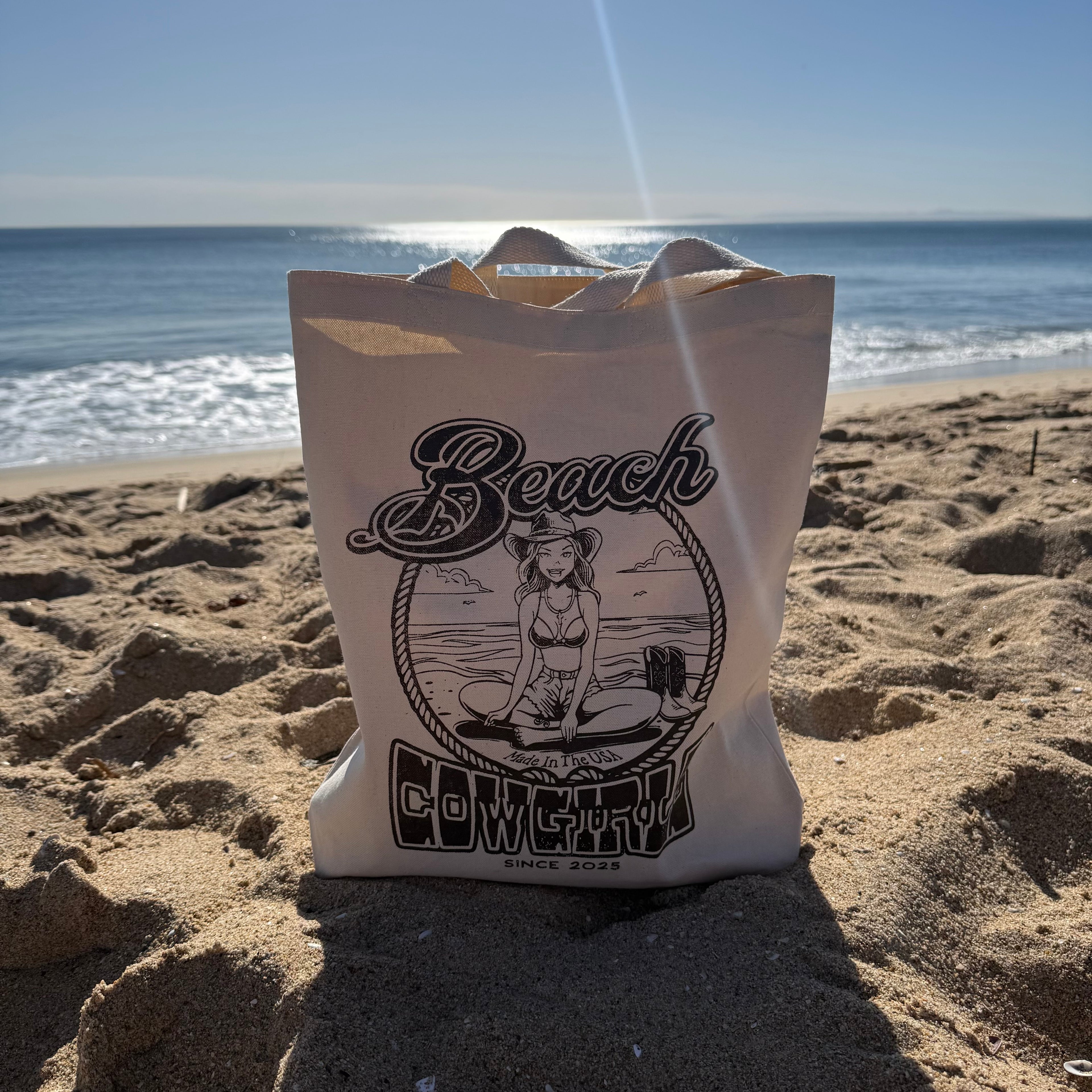 Beach Cowgirls + Grit & Grace Canvas Tote Bag