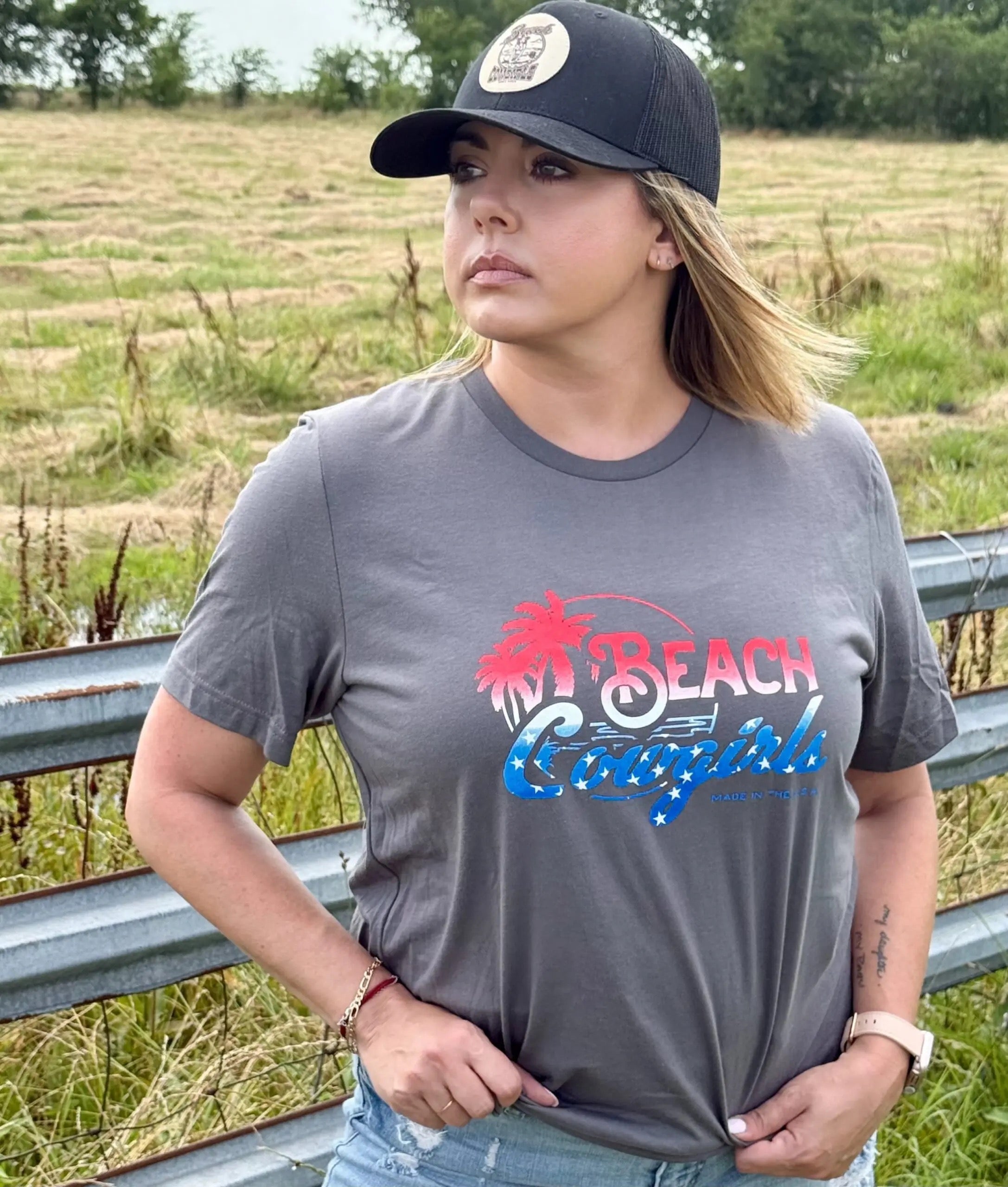 All-American Coastal Graphic T-Shirt for Men + Women | Beach Cowgirls