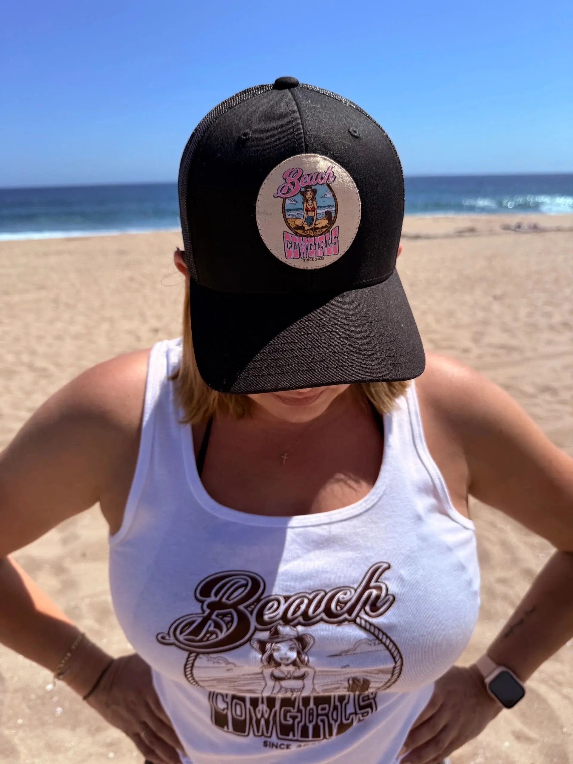 Beach Cowgirls Retro Trucker Hat
