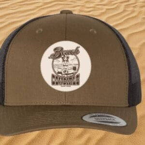 Beach Cowgirls Retro Trucker Hat – Brown/Black
