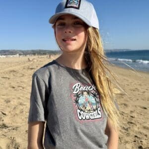 Beach Cowgirls Youth Retro Trucker Hat