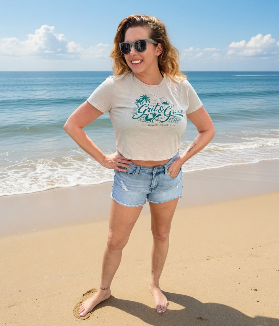 Grit & Grace Women's Cropped T-Shirt