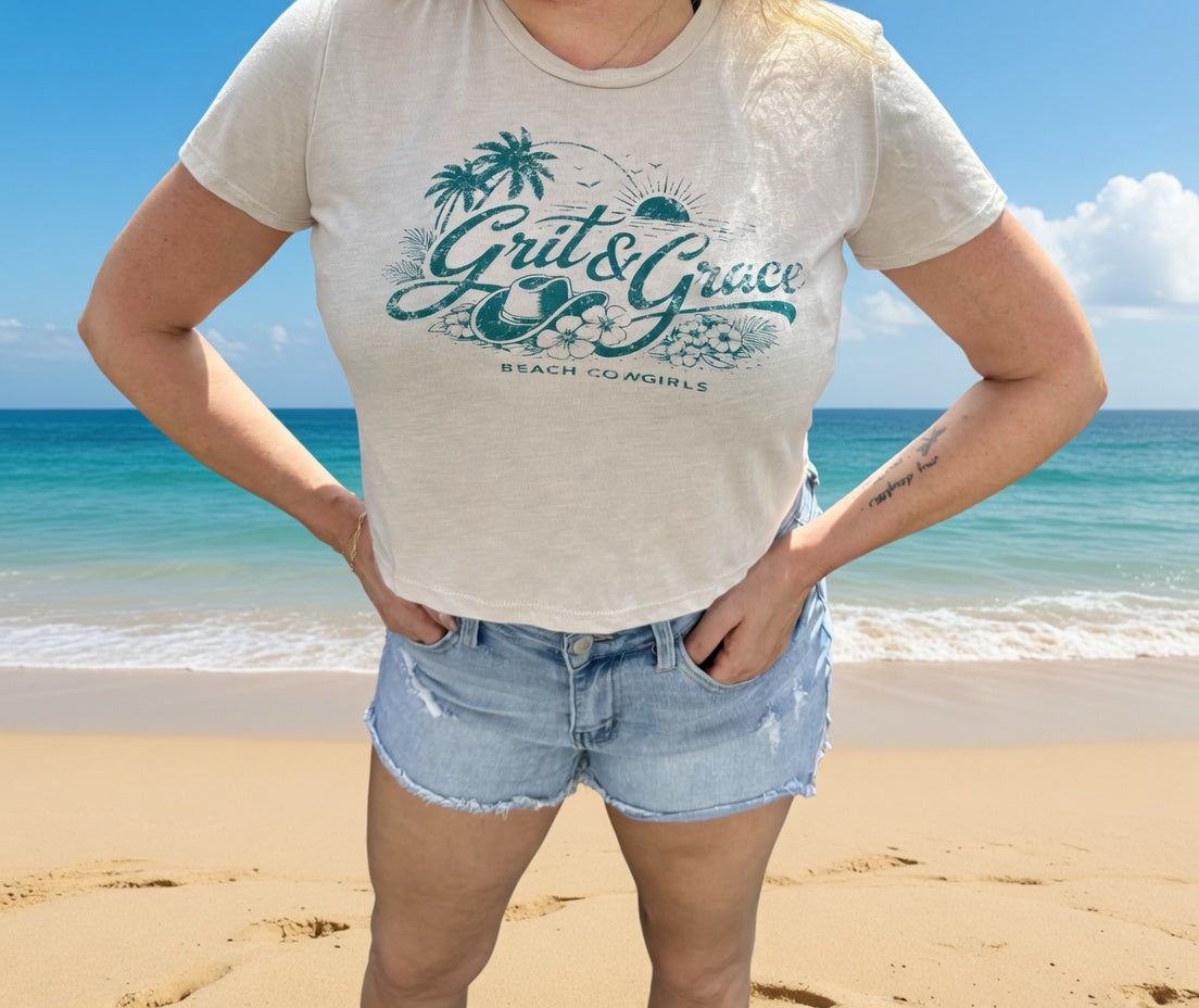 Grit & Grace Women's Cropped T-Shirt