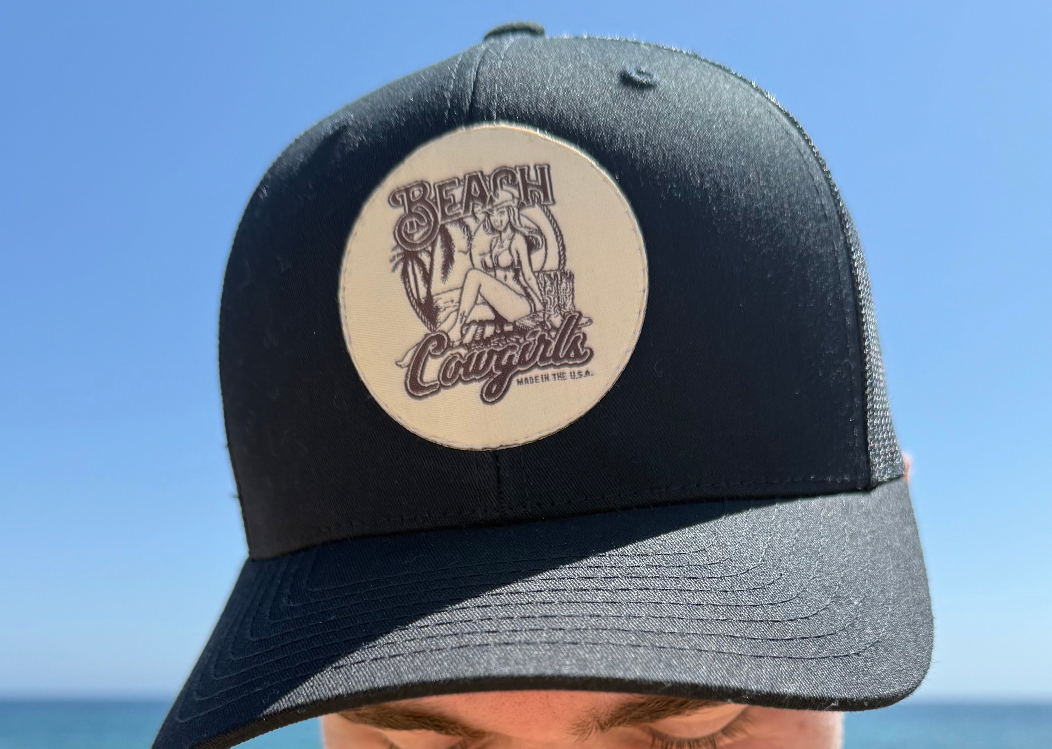 Beach Cowgirls Men's Retro Trucker Hat