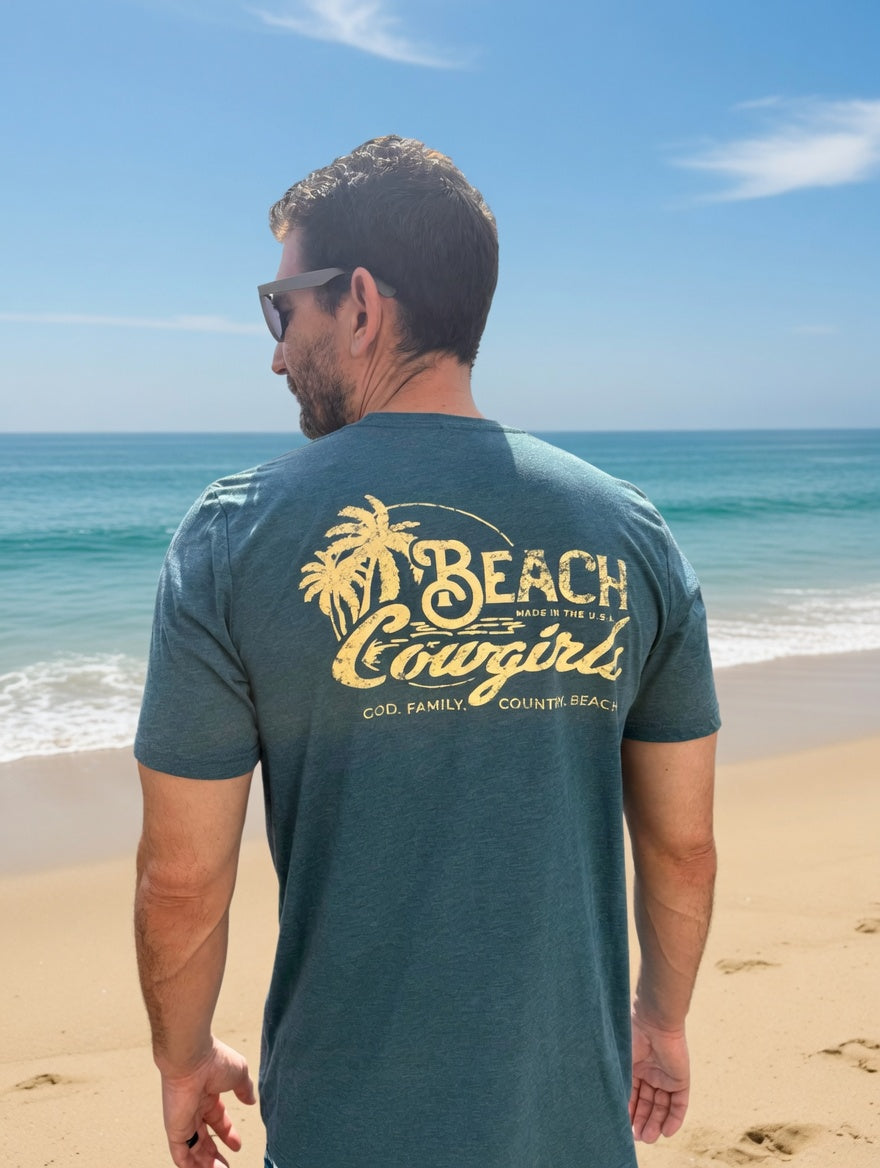 Beach Cowgirls Mens T-Shirt