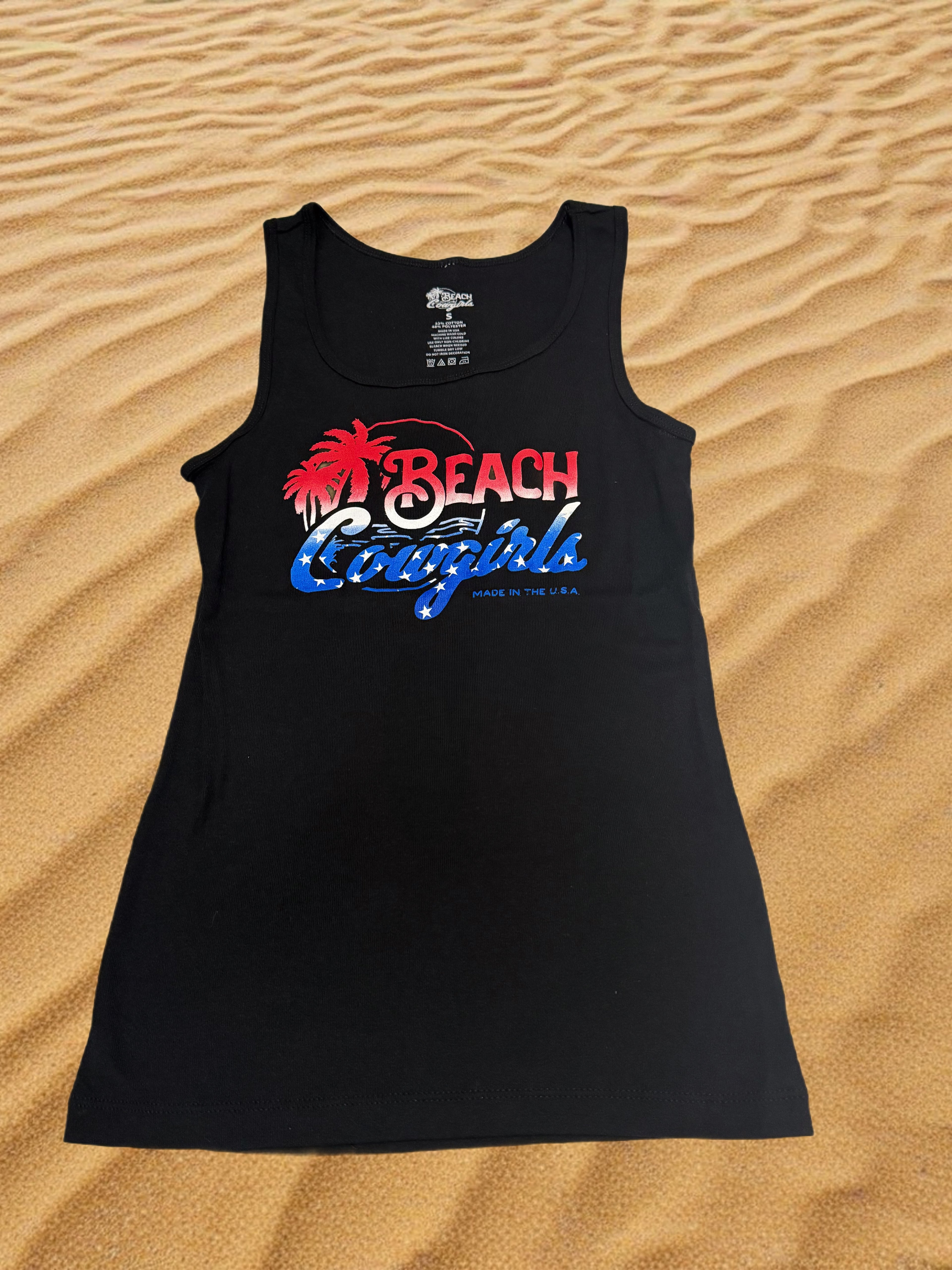 All-American Coastal Graphic Tank for Women | Beach Cowgirls