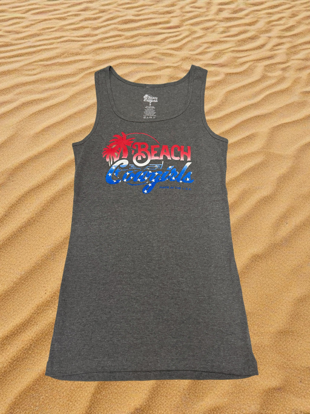 All-American Coastal Graphic Tank for Women | Beach Cowgirls