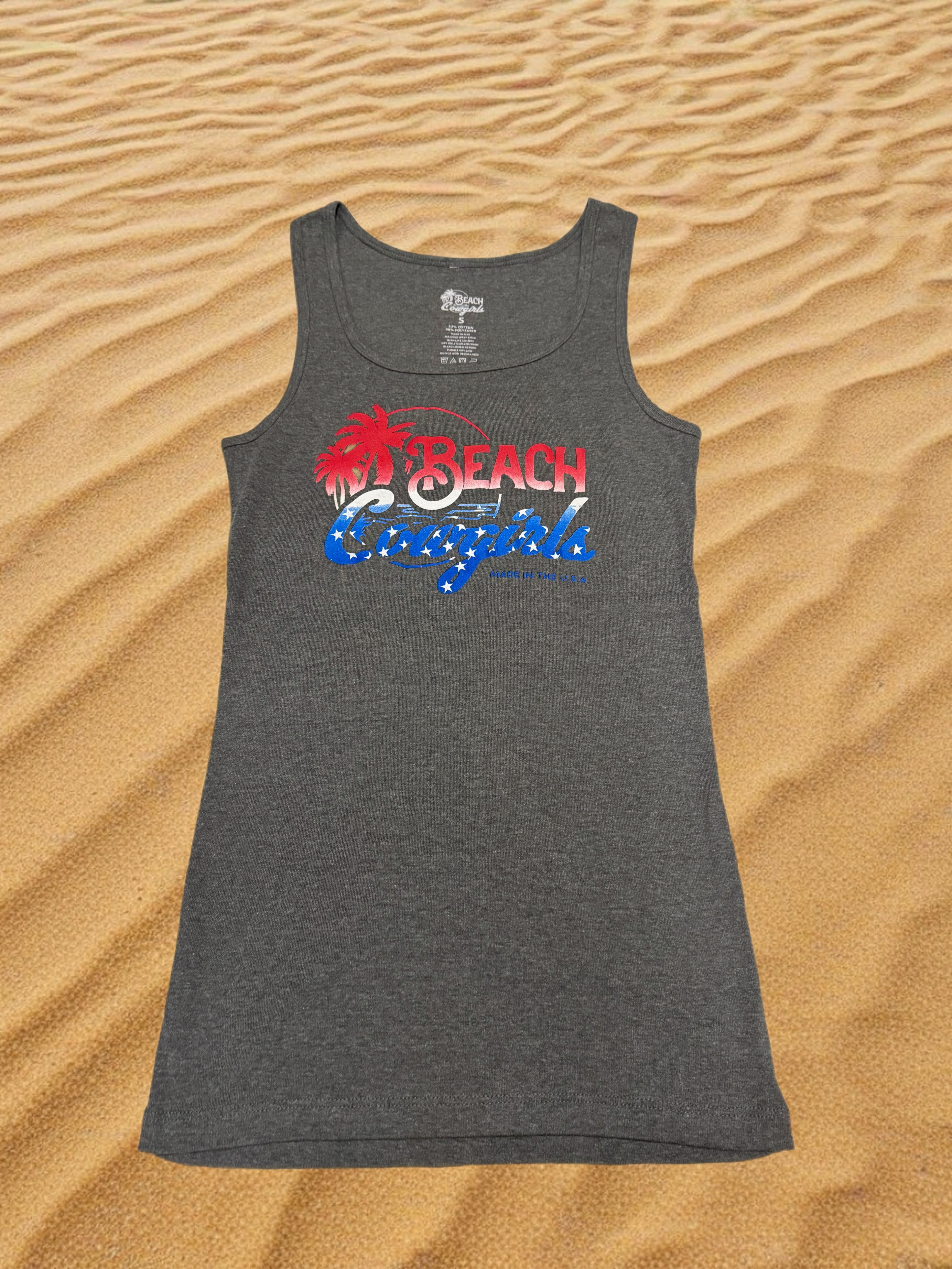 All-American Coastal Graphic Tank for Women | Beach Cowgirls