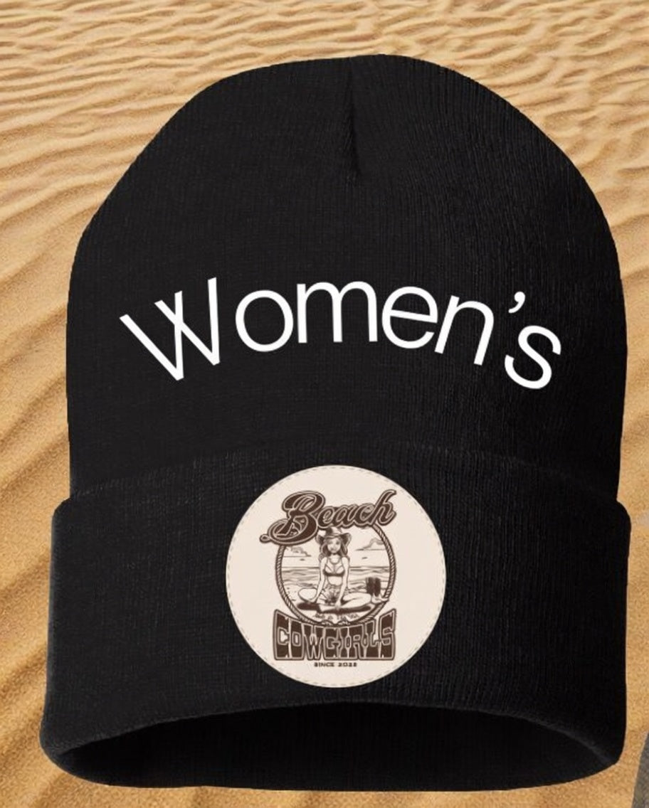 Beach Cowgirls Beanie Women & Men – One Color Logo